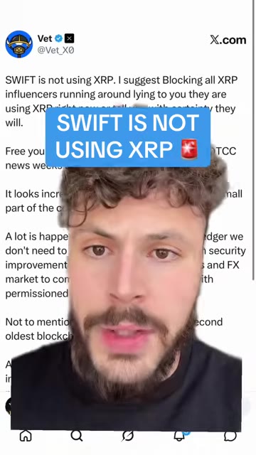 Консультант фонду XRP Ledger підтверджує, що SWIFT не використовує XRP
