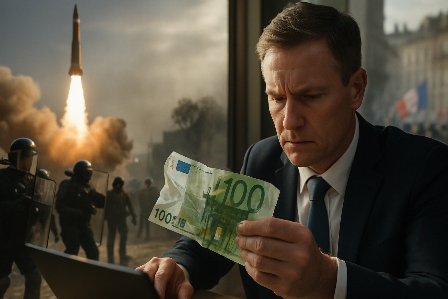 Євро знижчується через геополітичні та економічні фактори