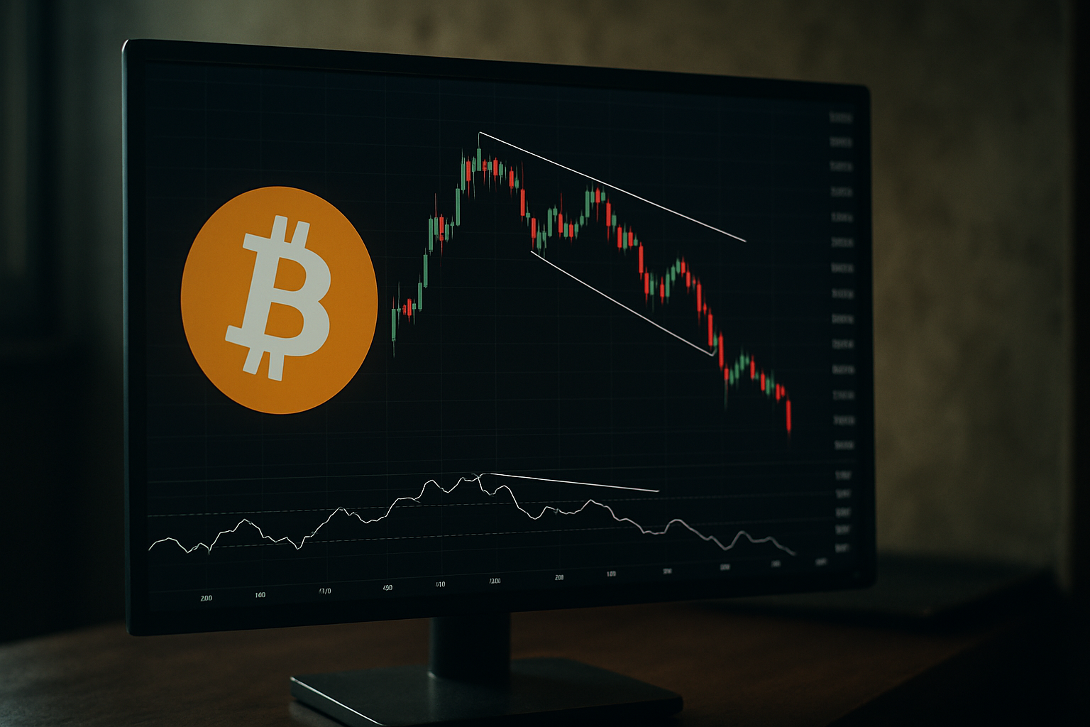 Bitcoin зіткнувся з негативною дивергенцією на TradingView