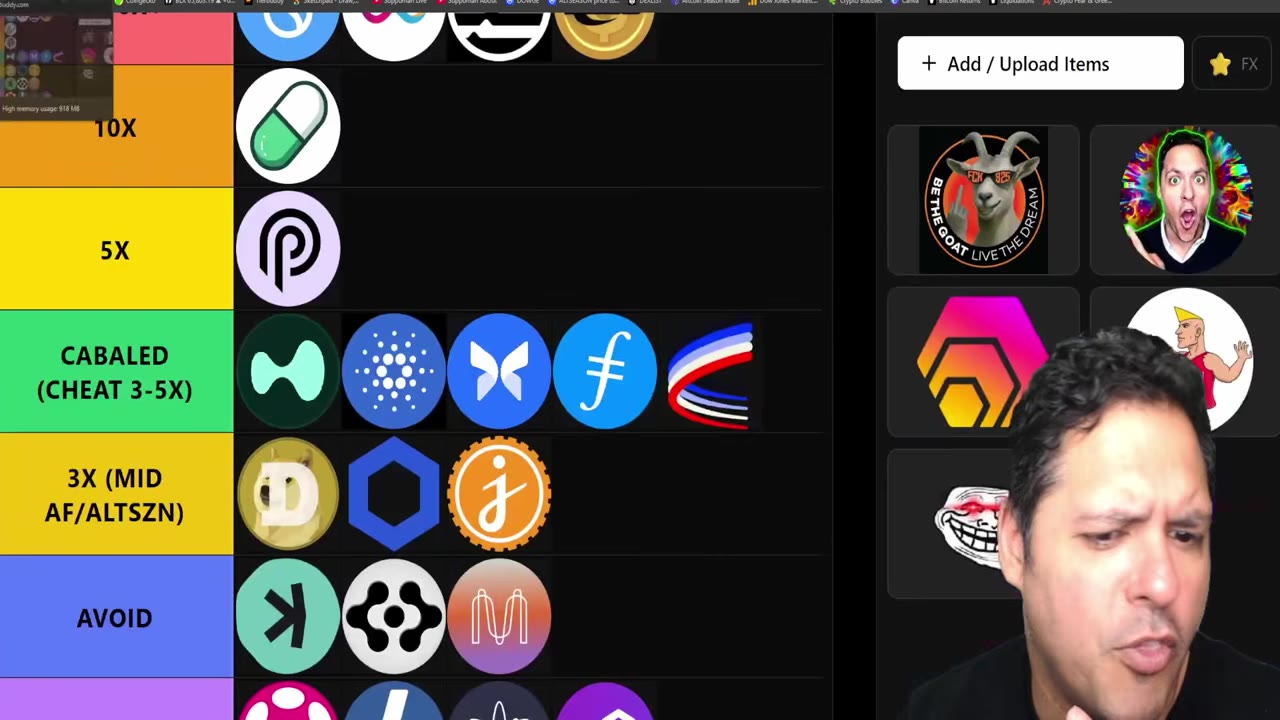 Suppoman расставляет топ-25 альткоинов и мем-токенов по потенциалу прироста