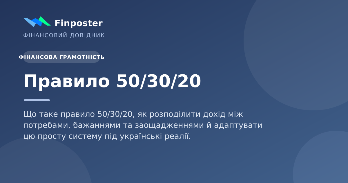 Правило 50/30/20